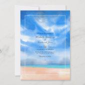 Hochzeitssommer QR Code UAWG Beach Einladung (Vorderseite)