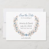 Hochzeitssommerfest mit getrocknetem Gras Save The Date (Vorderseite)