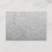 Hochzeitssong-Anfrage Moderne Silberkassette einfü Begleitkarte (Rückseite)