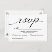 Hochzeitssong-Band-UAWG RSVP Karte (Vorne/Hinten)