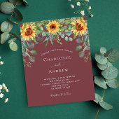 Hochzeitssonne Eukalyptus-Rotwein