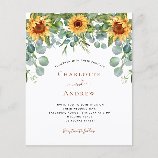 Hochzeitssonne Flyer (Vorne)