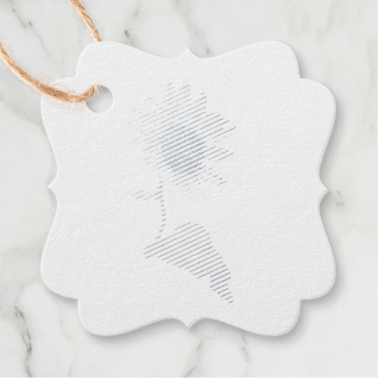 Hochzeitssonne in den Bergen lässig hell Geschenkanhänger (Vorderseite)