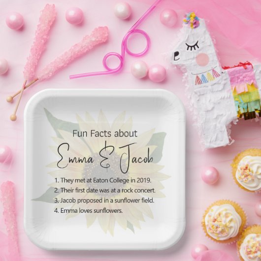 Hochzeitssonne mit Spaß Pappteller (Party)