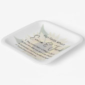 Hochzeitssonne mit Spaß Pappteller (Gewinkelt)