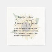 Hochzeitssonne mit Spaß Serviette (Vorderseite)