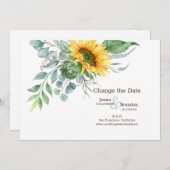 Hochzeitssonne Save The Date (Vorne/Hinten)