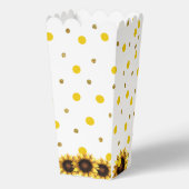 Hochzeitssonnenblume Gelb weiß Geschenkschachtel (Rückseite)