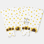 Hochzeitssonnenblume Gelb weiß Geschenkschachtel (Ungeklappt)