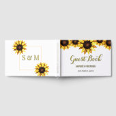 Hochzeitssonnenblume Weiß Gästebuch (Voll)