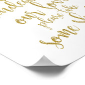 Hochzeitssonnenbrille bevorzugt Gold 8x10 Hochzeit Poster (Ecke)