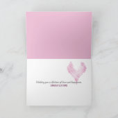 Hochzeitssorgen Herz und Rose Karte (Innenseite)