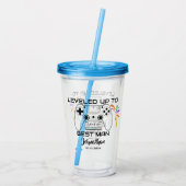 Hochzeitsspiel-Trauzeuge erhöht Gamer Acryltrinkbecher (Rückseite)