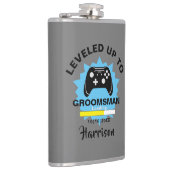 Hochzeitsspiel-Trauzeuge macht Gamer-Spaß Flachmann (Rechts)