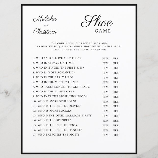 Hochzeitsspiele (Vorderseite)