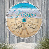 Hochzeitsspiele in Sand Forever Empfang Dartscheibe