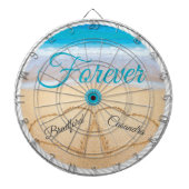 Hochzeitsspiele in Sand Forever Empfang Dartscheibe (vorne)