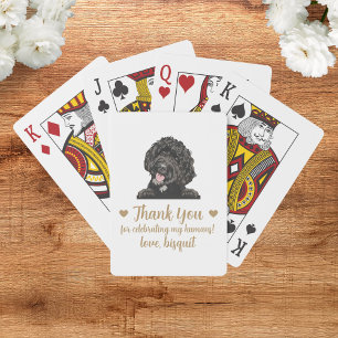 Hochzeitsspielkarten als Hundegeschenk Spielkarten