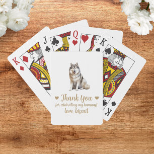 Hochzeitsspielkarten als Hundegeschenk Spielkarten