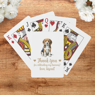 Hochzeitsspielkarten für Hunde als Gastgeschenk Spielkarten