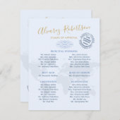 Hochzeitssponsorenpass Begleitkarte (Vorne/Hinten)