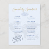 Hochzeitssponsorenpass Begleitkarte (Rückseite)