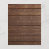 Hochzeitsstall Mason Jar Classic Holz Rustikales B Flyer (Hinten)