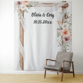 Hochzeitsstand - Bogen - Foto Wandteppich (Beispiel)