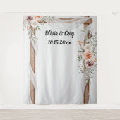 Hochzeitsstand - Bogen - Foto Wandteppich (Vorderseite)