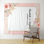 Hochzeitsstand Foto Hintergrund Moderne elegante B Wandteppich (Beispiel (Horizontal))