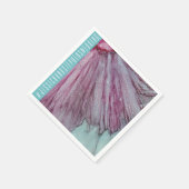 Hochzeitsstandard Napkin Türkis und Lavendel Serviette (Ecke)