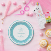 Hochzeitssternenaqua Pappteller (Party)