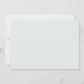 Hochzeitsstich Eukalyptus Sonnenblume Einladung (Rückseite)