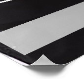 Hochzeitsstich mit Namen und Datum Poster (Ecke)