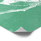 Hochzeitsstichtabelle Lieblingscharte Vögel Poster (Ecke)