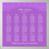 Hochzeitsstichtabelle - Platz Poster (Vorne)