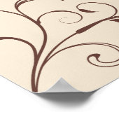 Hochzeitsstichtabelle - Platz Poster (Ecke)