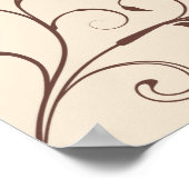 Hochzeitsstichtabelle - Standardgrößen Poster (Ecke)