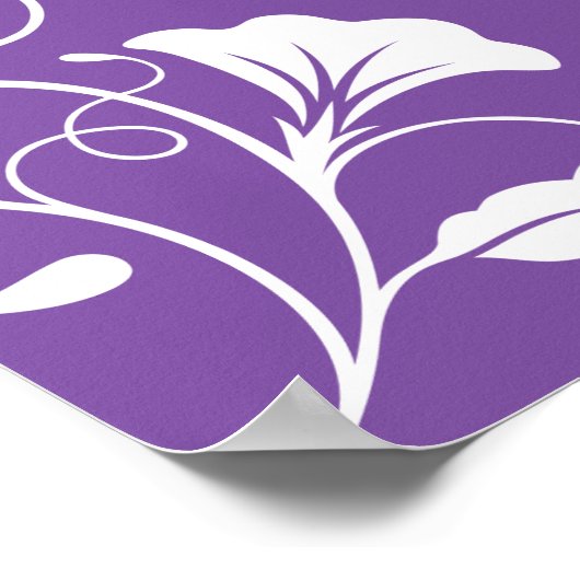 Hochzeitsstichtabelle - Standardgrößen Poster (Ecke)