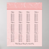Hochzeitsstichtabelle - Standardgrößen Poster (Vorne)