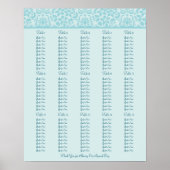 Hochzeitsstichtabelle - Standardgrößen Poster (Vorne)