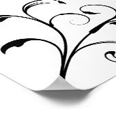 Hochzeitsstichtabelle - Standardgrößen Poster (Ecke)