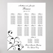 Hochzeitsstichtabelle - Standardgrößen