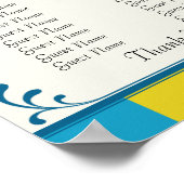 Hochzeitsstichtabelle - Standardgrößen Poster (Ecke)