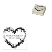 Hochzeitsstichtag-Wildblumen Gummistempel (Stempel)