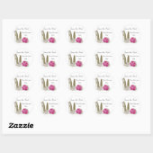 Hochzeitssticker speichern runder aufkleber (Blatt)