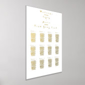 Hochzeitsstift 12 Tische Real Gold Foil Foliendrucke (Ablage )