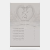 Hochzeitsstift Akryllisches Zeichen Acrylschild (Vorderseite)