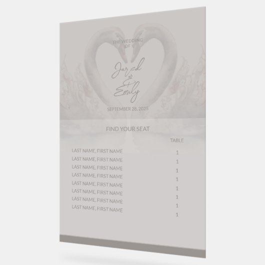 Hochzeitsstift Akryllisches Zeichen Acrylschild (Winkel)