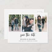 Hochzeitsstift Ankündigung Datum freihalten Postka Postkarte (Vorne/Hinten)